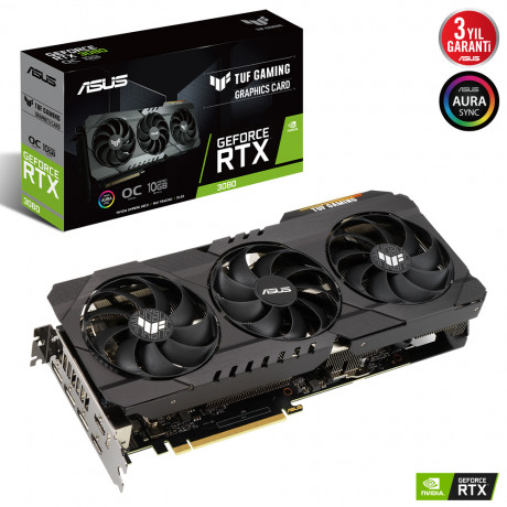 ASUS TUF-RTX3080-O10G-V2-GAMING 10GB GDDRX HDMI DP 320Bit