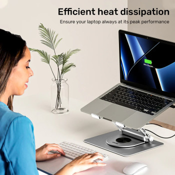 UNITEK 360D METAL 15.6” NOTEBOOK STAND 5in1 D1109B